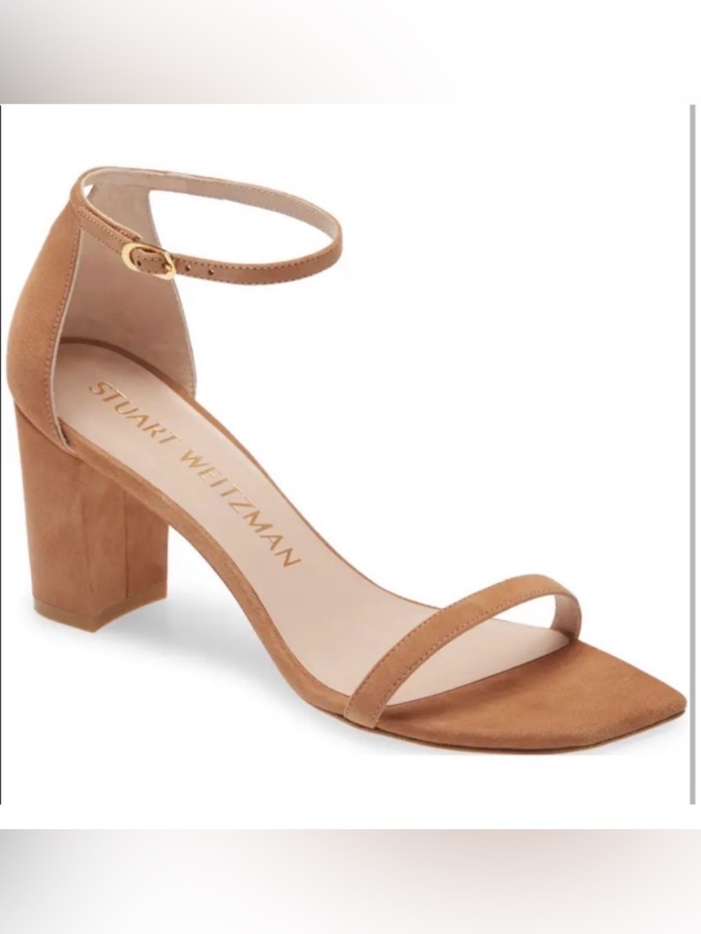 Stuart Weitzman Amelina Suede Sandal Sz 8.5